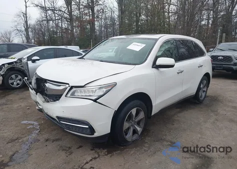 2014 Acura Mdx from USA, damaged, VIN 5FRYD4H20EB007896